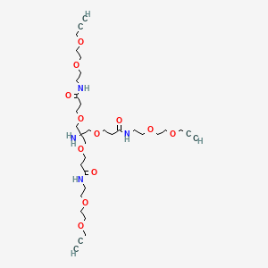 Amino-Tri-(Propargyl-PEG2-ethoxymethyl)-methane TFA Salt