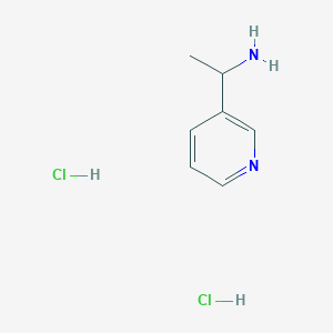 molecular formula C7H12Cl2N2 B1370924 1-(吡啶-3-基)乙胺二盐酸盐 CAS No. 1159823-02-5