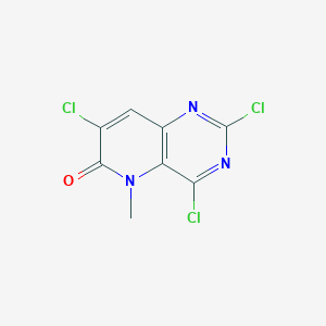 molecular formula C8H4Cl3N3O B13709252 2,4,7-Trichloro-5-methylpyrido[3,2-d]pyrimidin-6(5H)-one 