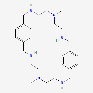 6,19-Dimethyl-3,6,9,16,19,22-hexaazatricyclo[22.2.2.2<11,14>]triaconta-1(27),11,13,24(28),25,29-hexaene