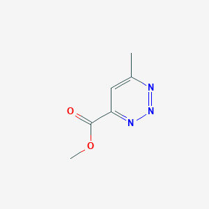 molecular formula C6H7N3O2 B137093 Methyl 6-methyl-1,2,3-triazine-4-carboxylate CAS No. 150017-43-9
