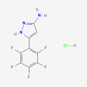 3-Amino-5-(perfluorophenyl)pyrazole Hydrochloride