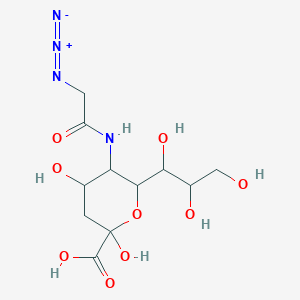 molecular formula C11H18N4O9 B13709337 Neu5Az 