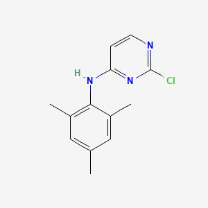 molecular formula C13H14ClN3 B1370934 2-chloro-N-(2,4,6-trimethylphenyl)pyrimidin-4-amine CAS No. 244768-44-3