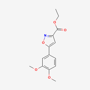 5-(3,4-Dimethoxyphenyl)-3-isoxazolecarboxylic acid ethyl ester