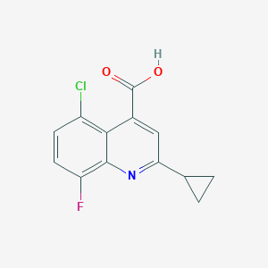 5-Chloro-2-cyclopropyl-8-fluoroquinoline-4-carboxylic Acid