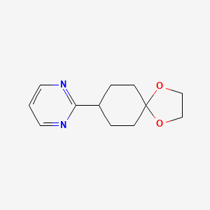 2-(1,4-Dioxaspiro[4.5]decan-8-yl)pyrimidine