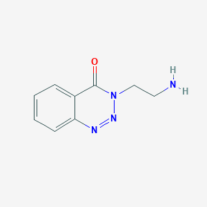 molecular formula C9H10N4O B1370937 3-(2-氨基乙基)苯并[d][1,2,3]三嗪-4(3H)-酮 CAS No. 1146298-57-8