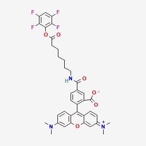 molecular formula C38H35F4N3O6 B13709370 TAMRA-C6-TFP ester 