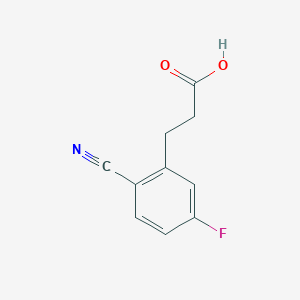 3-(2-Cyano-5-fluorophenyl)propanoic Acid