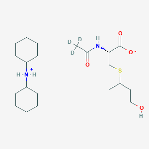 molecular formula C21H40N2O4S B13709391 N-Acetyl-d3-S-(3-hydroxypropyl-1-methyl)-L-cysteine Dicyclohexylammonium Salt 