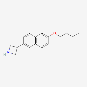 3-(6-Butoxy-2-naphthyl)azetidine