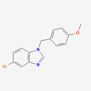 molecular formula C15H13BrN2O B1370941 5-溴-1-(4-甲氧基苄基)-1H-苯并[d]咪唑 CAS No. 1020253-11-5
