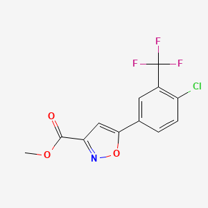 Methyl 5-[4-Chloro-3-(trifluoromethyl)phenyl]isoxazole-3-carboxylate