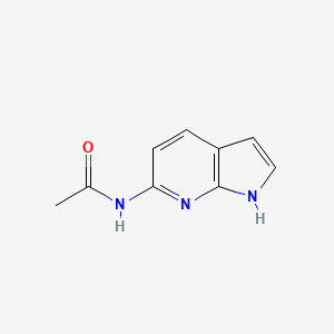 molecular formula C9H9N3O B1370942 N-(1H-ピロロ[2,3-b]ピリジン-6-イル)アセトアミド CAS No. 1000341-56-9