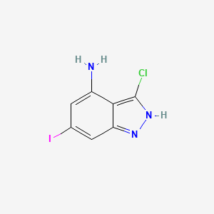 molecular formula C7H5ClIN3 B1370944 4-Amino-3-chloro-6-iodo-1H-indazole CAS No. 1082041-30-2