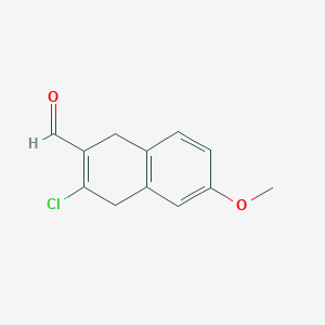 3-Chloro-6-methoxy-1,4-dihydronaphthalene-2-carbaldehyde