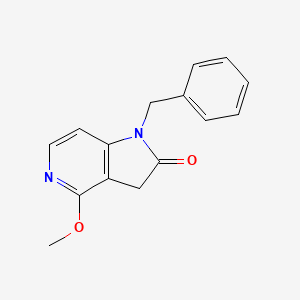 molecular formula C15H14N2O2 B1370945 1-苄基-4-甲氧基-5-氮杂-2-氧吲哚 CAS No. 1082041-28-8