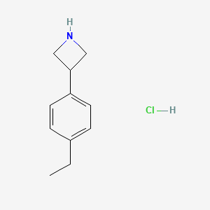 molecular formula C11H16ClN B13709454 3-(4-Ethylphenyl)azetidine hydrochloride 