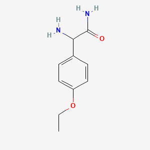 molecular formula C10H14N2O2 B13709456 2-Amino-2-(4-ethoxyphenyl)acetamide 