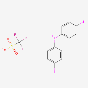 molecular formula C13H8F3I3O3S B13709466 Bis(4-iodophenyl)iodonium Trifluoromethanesulfonate 