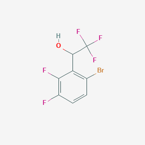 molecular formula C8H4BrF5O B13709476 6-Bromo-2,3-difluoro-alpha-(trifluoromethyl)benzyl Alcohol 