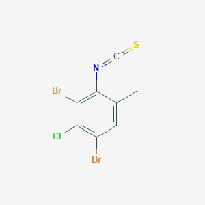 3-Chloro-2,4-dibromo-6-methylphenylisothiocyanate