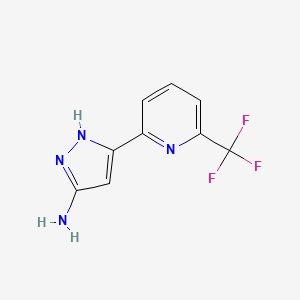 3-Amino-5-[6-(trifluoromethyl)-2-pyridyl]pyrazole