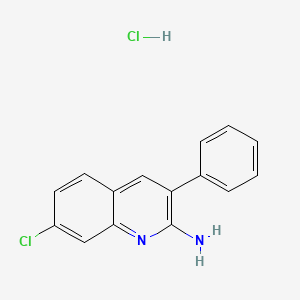 2-Amino-7-chloro-3-phenylquinoline hydrochloride