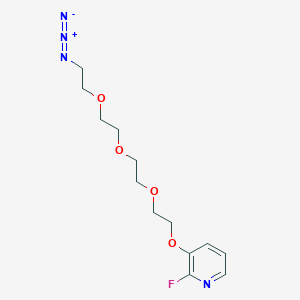 molecular formula C13H19FN4O4 B13709501 3-[2-[2-[2-(2-Azidoethoxy)ethoxy]ethoxy]ethoxy]-2-fluoropyridine 