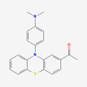 molecular formula C22H20N2OS B13709509 1-[10-[4-(Dimethylamino)phenyl]-10H-phenothiazin-2-yl]ethanone 