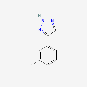 molecular formula C9H9N3 B13709528 4-(3-Methylphenyl)-1H-1,2,3-triazole 