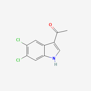 molecular formula C10H7Cl2NO B13709547 3-Acetyl-5,6-dichloroindole 