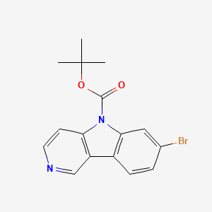 tert-butyl 7-bromo-5H-pyrido[4,3-b]indole-5-carboxylate