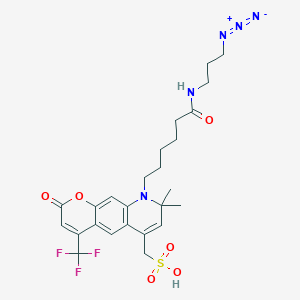 molecular formula C25H30F3N5O6S B13709572 AFDye 430 Azide 