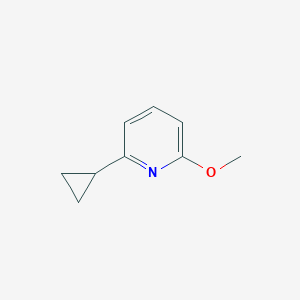 molecular formula C9H11NO B13709582 2-Cyclopropyl-6-methoxypyridine 