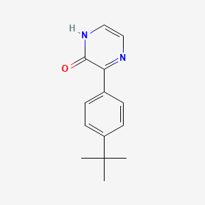 molecular formula C14H16N2O B13709594 3-[4-(tert-Butyl)phenyl]pyrazin-2(1H)-one 