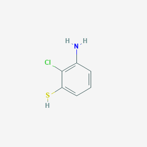 molecular formula C6H6ClNS B13709630 3-Amino-2-chlorobenzenethiol 