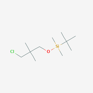 molecular formula C11H25ClOSi B13709669 Tert-butyl(3-chloro-2,2-dimethylpropoxy)dimethylsilane 