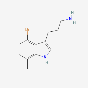 3-(4-Bromo-7-methyl-3-indolyl)-1-propanamine