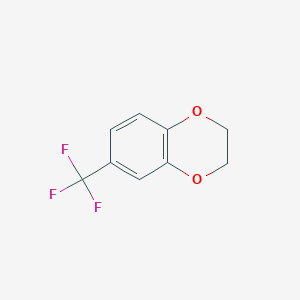 molecular formula C9H7F3O2 B13709674 6-(Trifluoromethyl)-2,3-dihydrobenzo[b][1,4]dioxine 