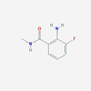 molecular formula C8H9FN2O B1370968 2-Amino-3-fluoro-n-methylbenzamide CAS No. 1017789-26-2