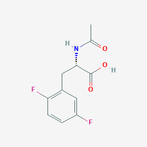 molecular formula C11H11F2NO3 B1370969 (S)-2-acetamido-3-(2,5-difluorophenyl)propanoic acid CAS No. 1017294-09-5