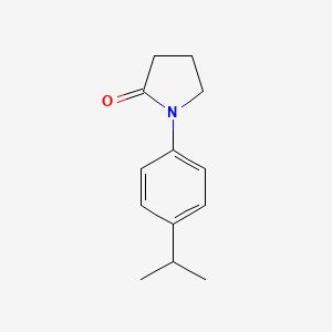 molecular formula C13H17NO B13709697 1-(4-Isopropylphenyl)-2-pyrrolidinone 