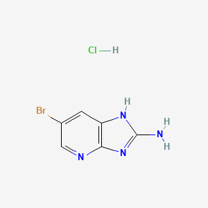 molecular formula C6H6BrClN4 B13709714 2-Amino-6-bromo-3H-imidazo[4,5-b]pyridine Hydrochloride 