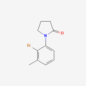 molecular formula C11H12BrNO B13709718 1-(2-Bromo-3-methylphenyl)-2-pyrrolidinone 