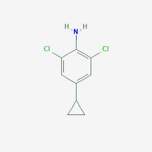 molecular formula C9H9Cl2N B13709720 2,6-Dichloro-4-cyclopropylaniline 