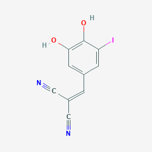 molecular formula C10H5IN2O2 B13709727 2-[(3,4-dihydroxy-5-iodophenyl)methylidene]propanedinitrile CAS No. 148741-31-5