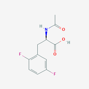 molecular formula C11H11F2NO3 B1370973 N-ACETYL-3-(2,5-DIFLUOROPHENYL)-D-ALANINE CAS No. 266360-55-8