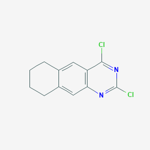 molecular formula C12H10Cl2N2 B13709734 2,4-Dichloro-6,7,8,9-tetrahydrobenzo[g]quinazoline 